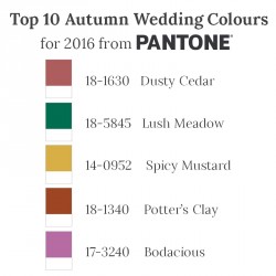 Pantone's Top 10 Autumn 2016 Colours Part II