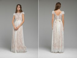 Romantic Blush Wedding Dress 'Aria' from Katya Katya Shehurina