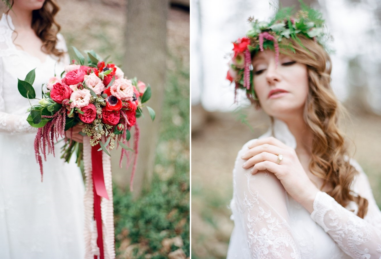 Ethereal Woodland Bridal Look // Photography ~ Kurtz Orpia Photography