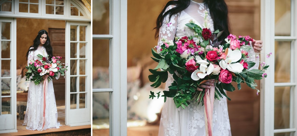 Vintage Boho Bridal Bouquet // Photography ~ White Images