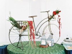 Vintage Bike Wedding Decor // Photography ~ Maria Lamb