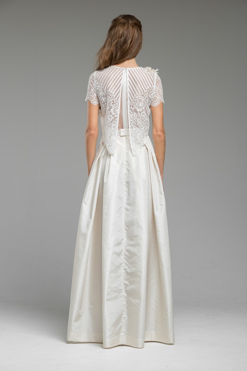 Cropped Top Wedding Dress 'Meadow' from Katya Katya Shehurina