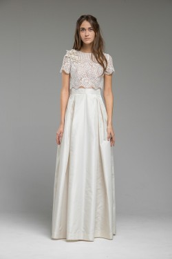 Cropped Top Wedding Dress 'Meadow' from Katya Katya Shehurina
