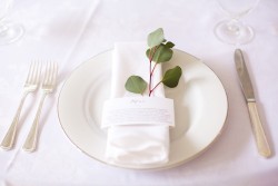 Chic Wedding Place Setting // Photography ~ Mike Reed Photo