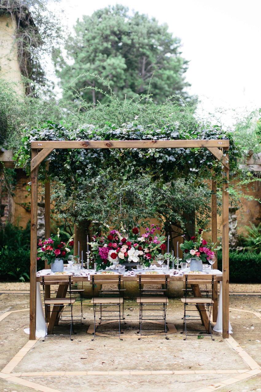 Bohemian Outdoor Wedding Reception // Photography ~ White Images