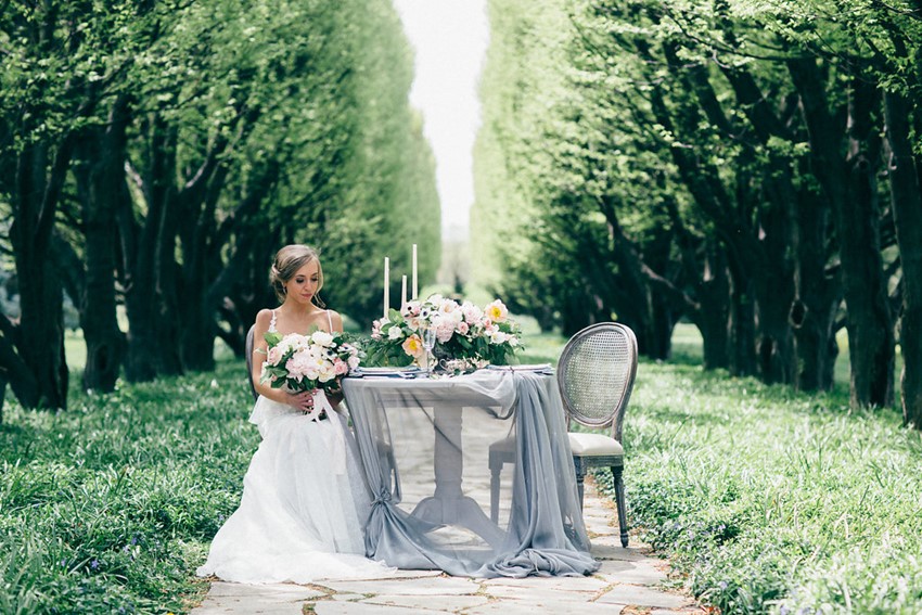 Spring Wedding Sweetheart Table // Photography ~ Jessica Little Photography