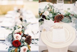 Romantic Winter Wedding Place Setting // Photography ~ Marissa Lambert Photography