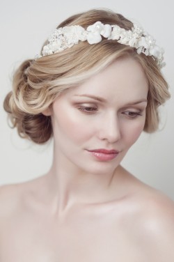 Victoria Delicate Floral Crown from Yelena Accessories