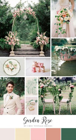 Garden Rose - Romantic Summer Garden Wedding Inspiration in Pink & Green