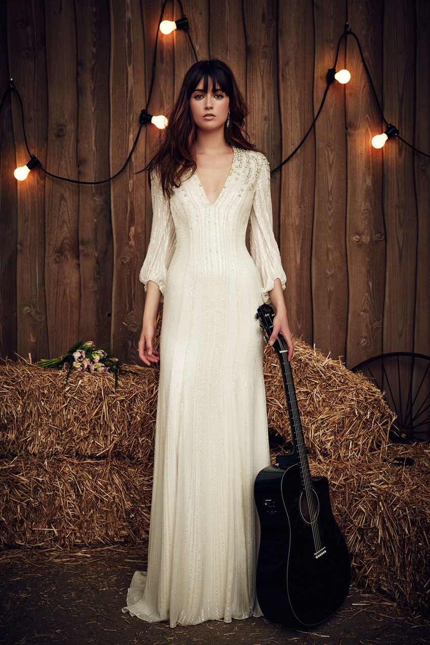 Boho Wedding Dress Lara from Jenny Packham's Spring 2017 Bridal Collection