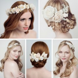 Romantic Bridal Headpieces from Yelena Accessories