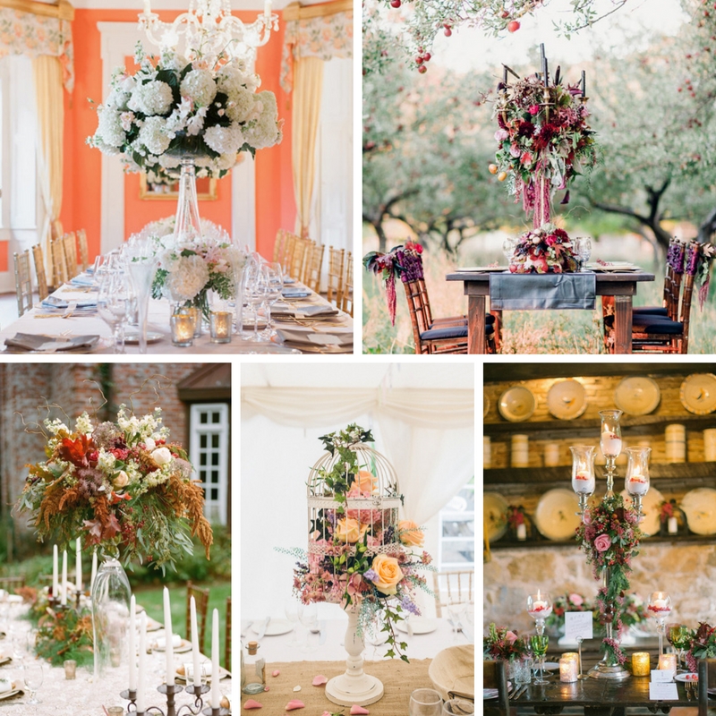 20 Truly Stunning Tall Wedding Centrepieces