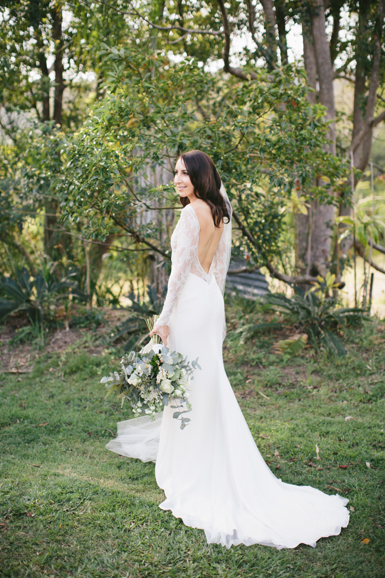 Long Sleeved Lace Wedding Dress // Photography - White Images