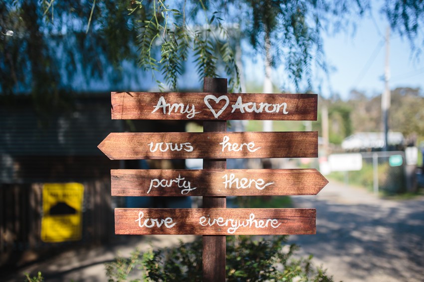 Rustic Wedding Signage // Photography ~ Pierre Curry