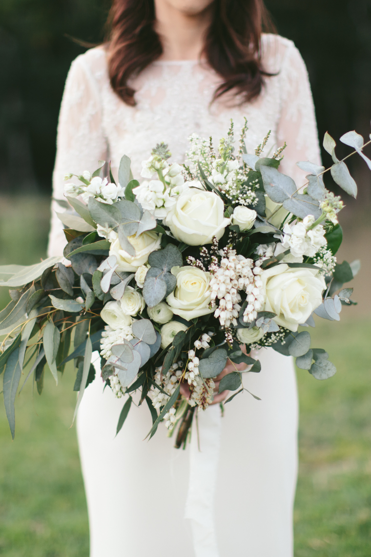 Stunning White Bridal Bouquet // Photography - White Images