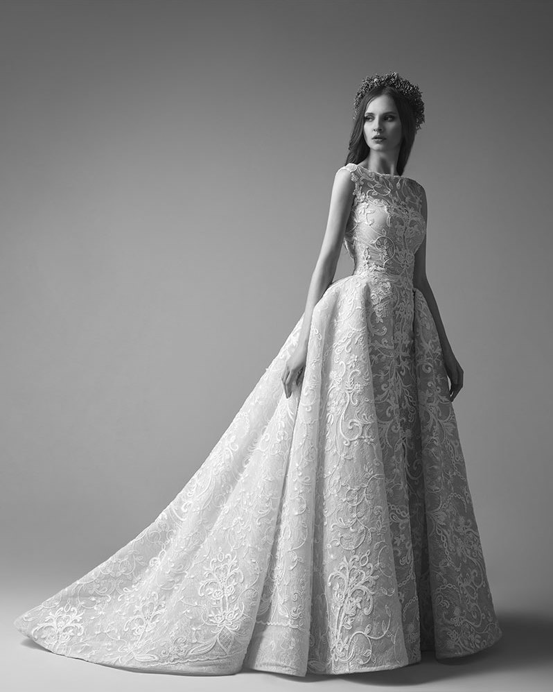Exquisitely Embroidered Wedding Dress from Saiid Kobeisy's 2017 Collection