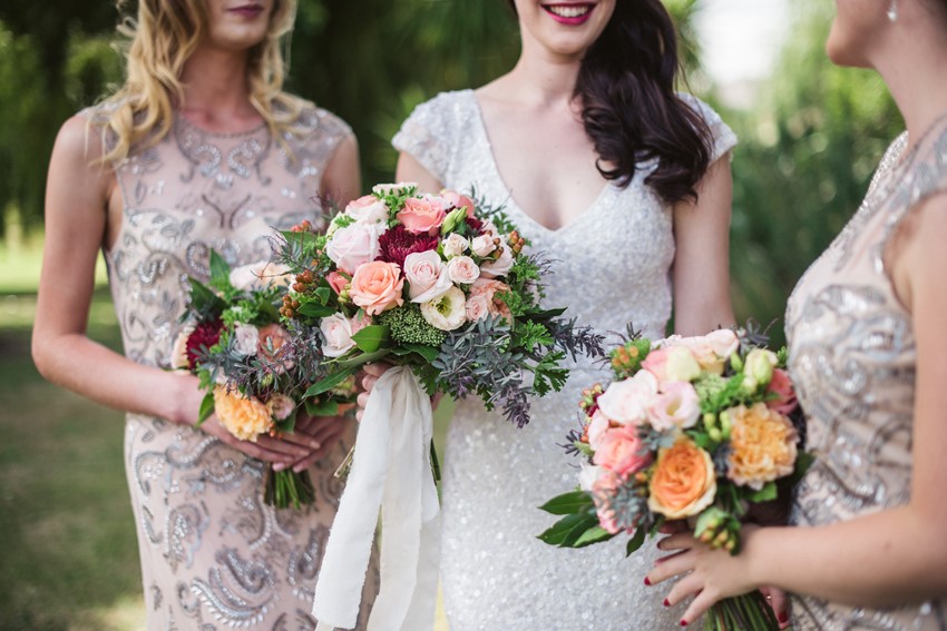 Bride & Bridesmaids Bouquets // Photography ~ Meredith Lord Photography
