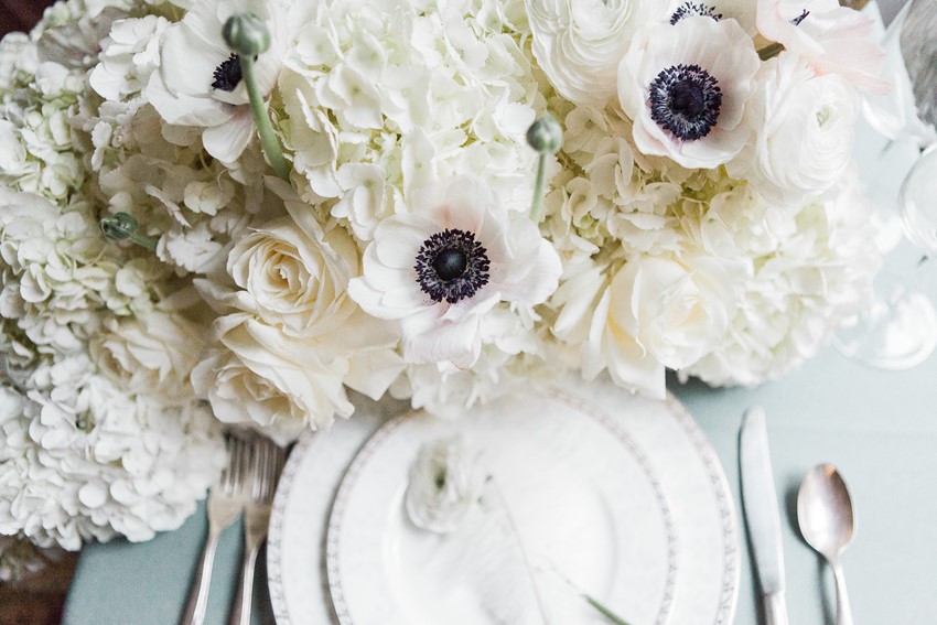 Paris Elopement Sweetheart Table Floral Centrepiece // Photography ~ Lara Lam