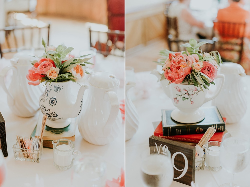 Vintage Wedding Centrepieces // Photography ~ Anna Page Photography