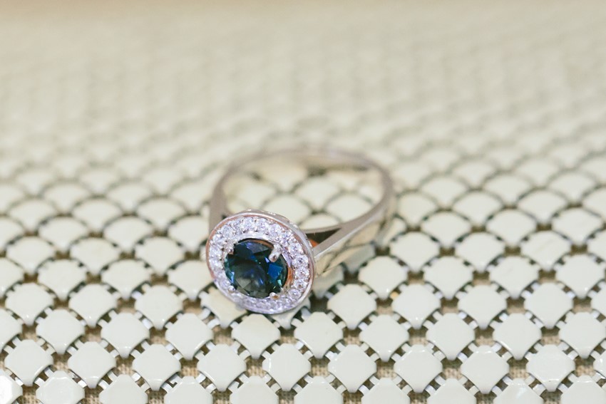 Bespoke Sapphire Halo Engagement Ring // Photography ~ White Images