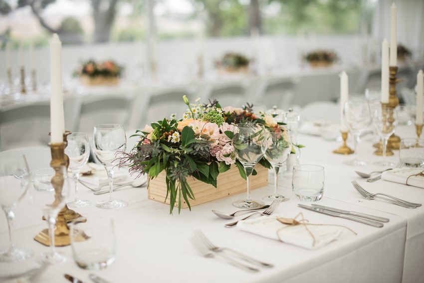 Floral Wedding Centrepiece // Photography ~ Meredith Lord Photography