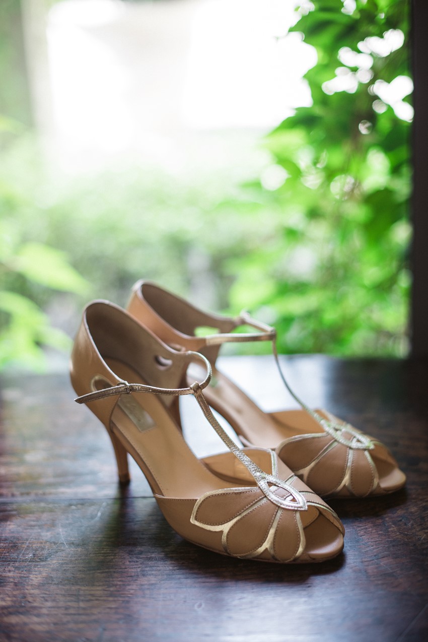 Vintage Inspired Bridal Shoes // Photography ~ Meredith Lord Photography