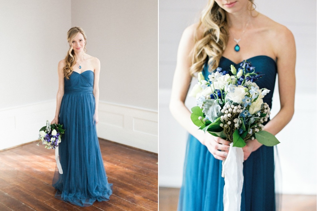 Blue Tulle Bridsmaids Dress // Photography ~ Live View Studios