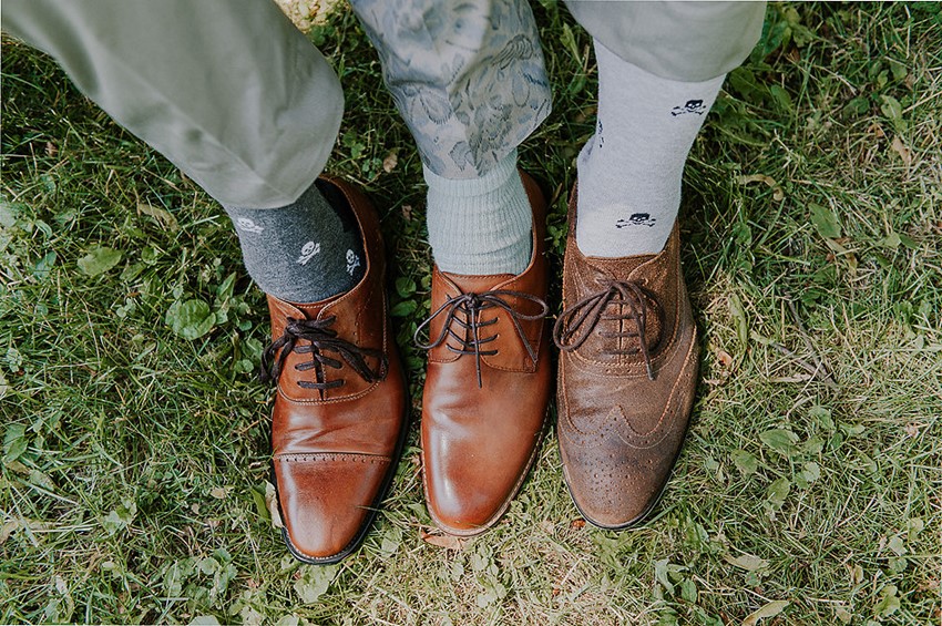 Groom & Groomsmen Shoes & Socks // Photography ~ Anna Page Photography
