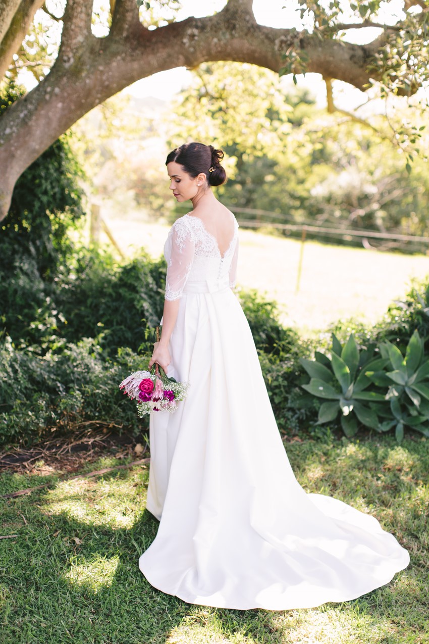 Beautiful Bride in Her DIY Wedding Dress // Photography ~ White Images