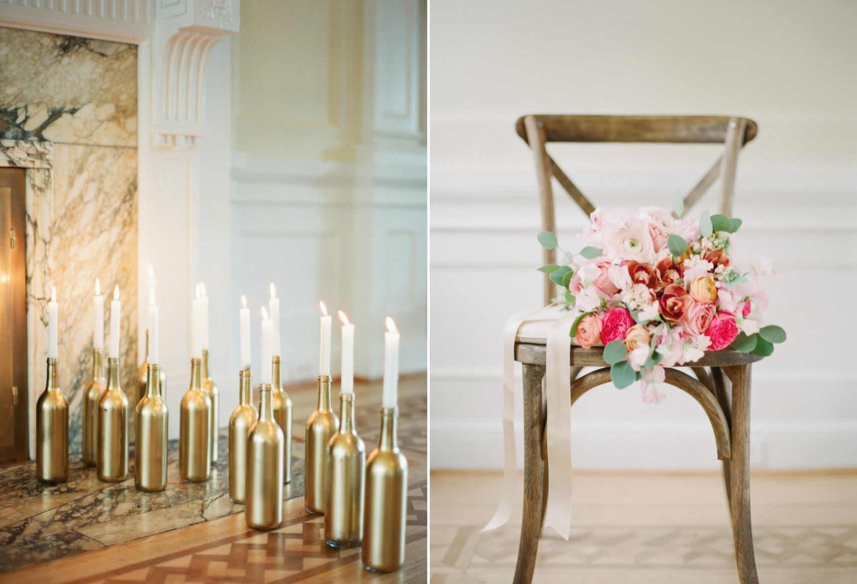 Romantic Blush & Gold Wedding Inspiration // Photography ~ Artiese Studios || Blush Weddings || Gold Weddings || Romantic Vintage Weddings