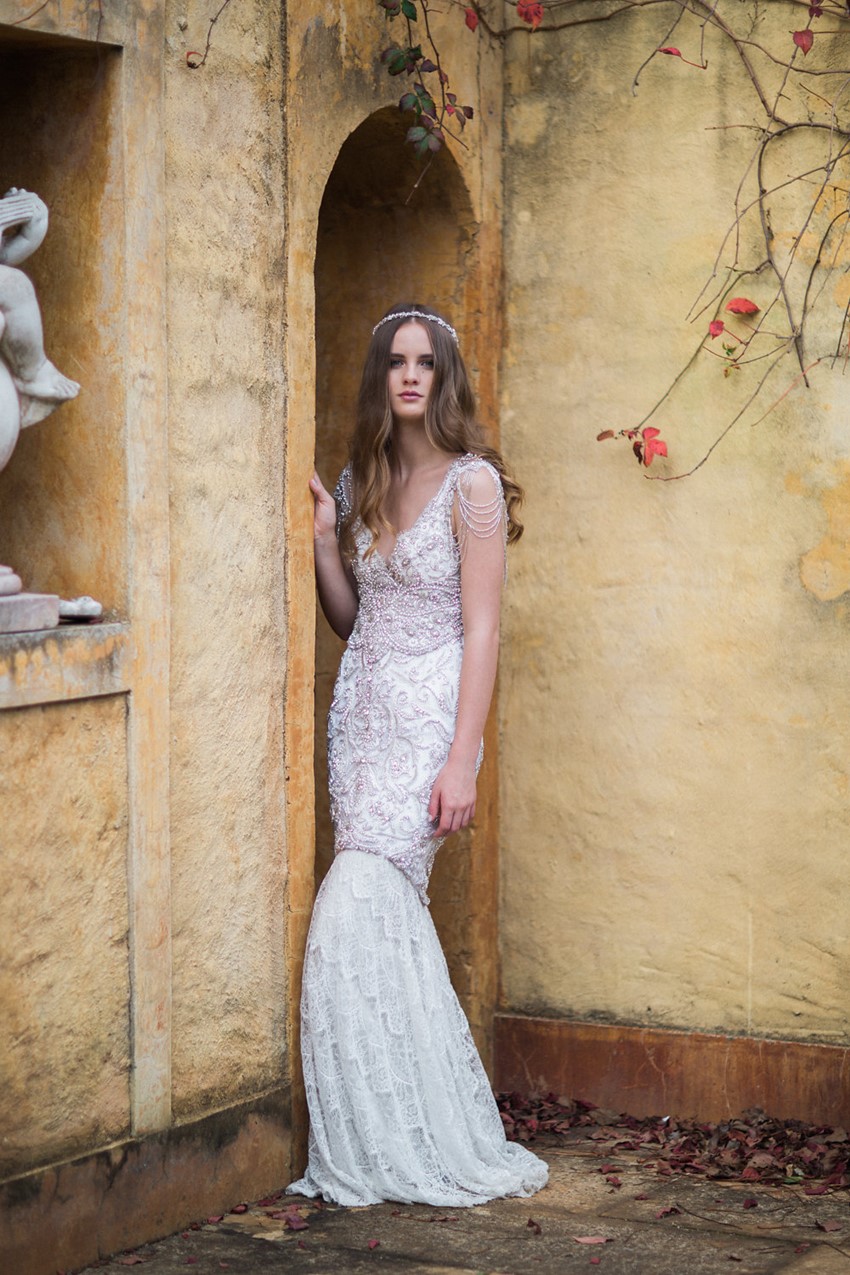 Beautifully beaded bridal gown // Photography ~ White Images