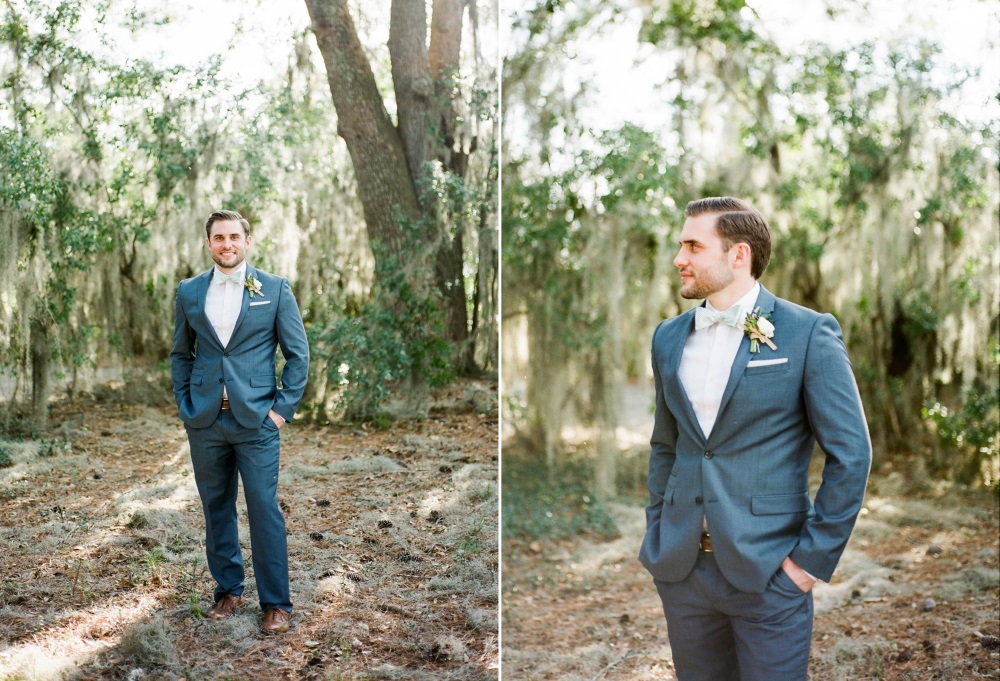 Dapper Groom in Blue Suit & Bowtie // Photography ~ Eden Willow Photography