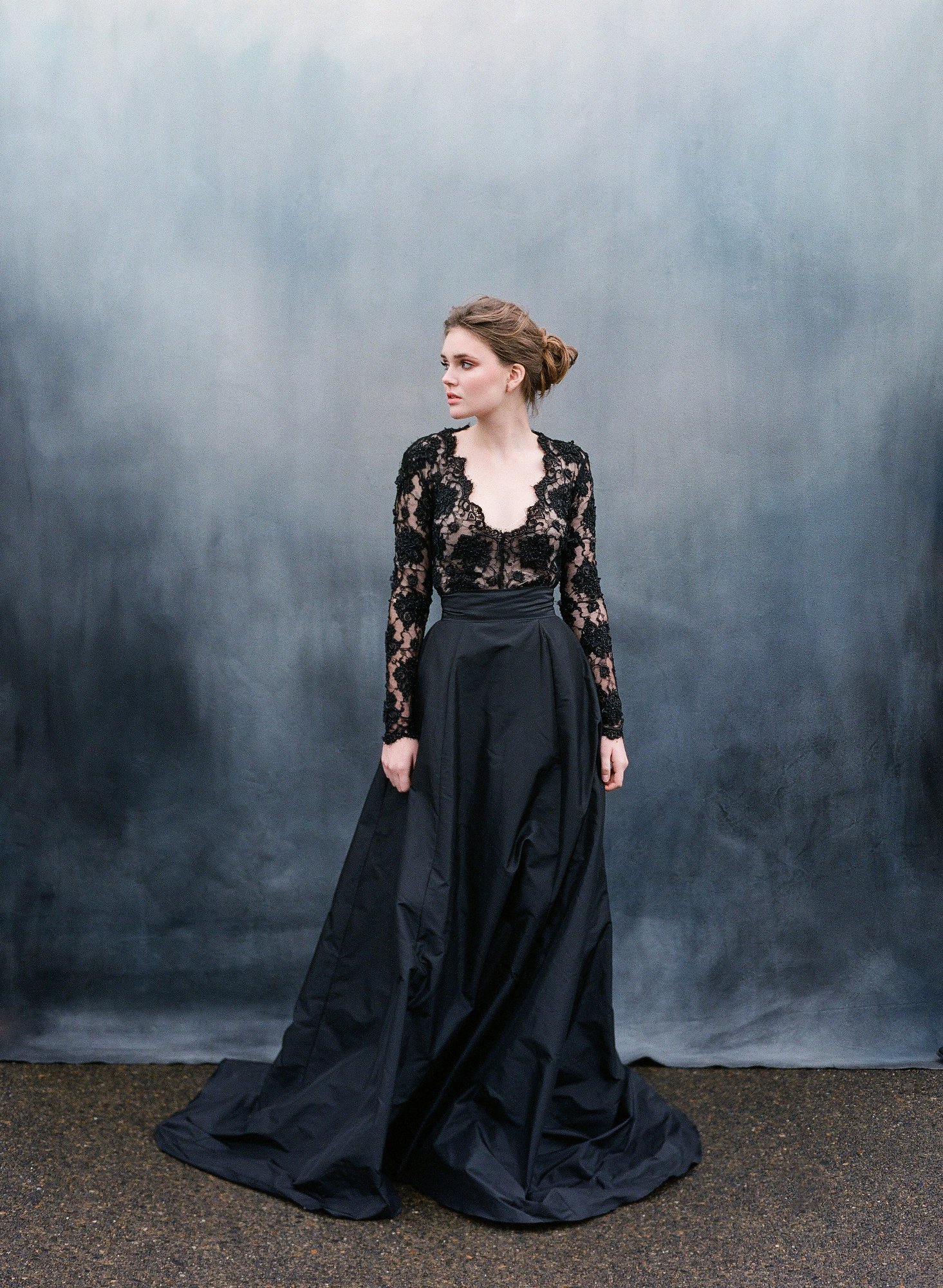 Emily Riggs Black Wedding Dress