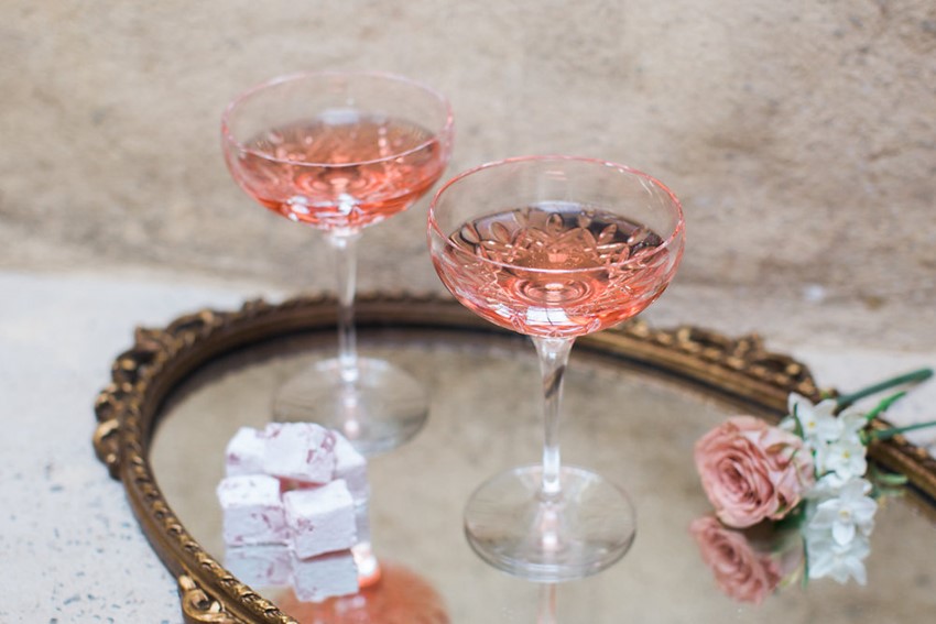 Peach Wedding cocktails // Photography ~ White Images