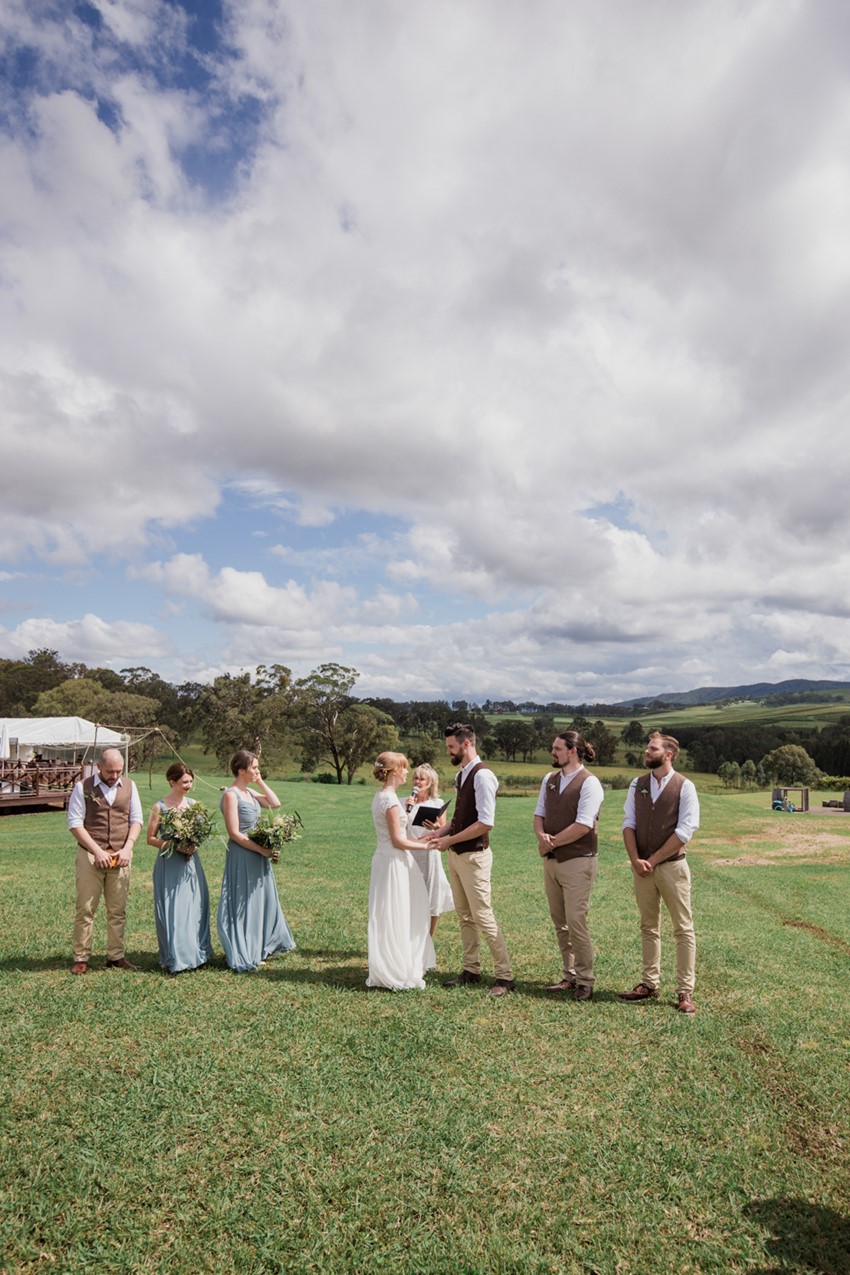 Rustic Vintage Winery Wedding Ceremony // Photography ~ Bless Photography