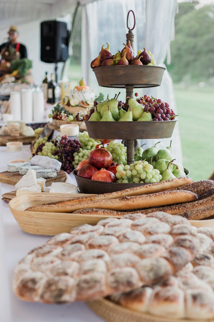 Rustic Vintage Winery Wedding Food // Photography ~ Bless Photography
