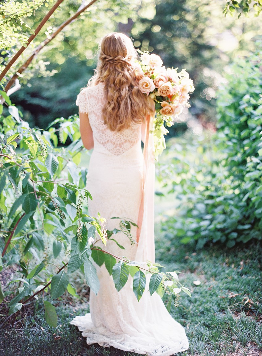 Portrait Back Lace Wedding Dress // Photography ~ Kayla Barker Fine Art Photography