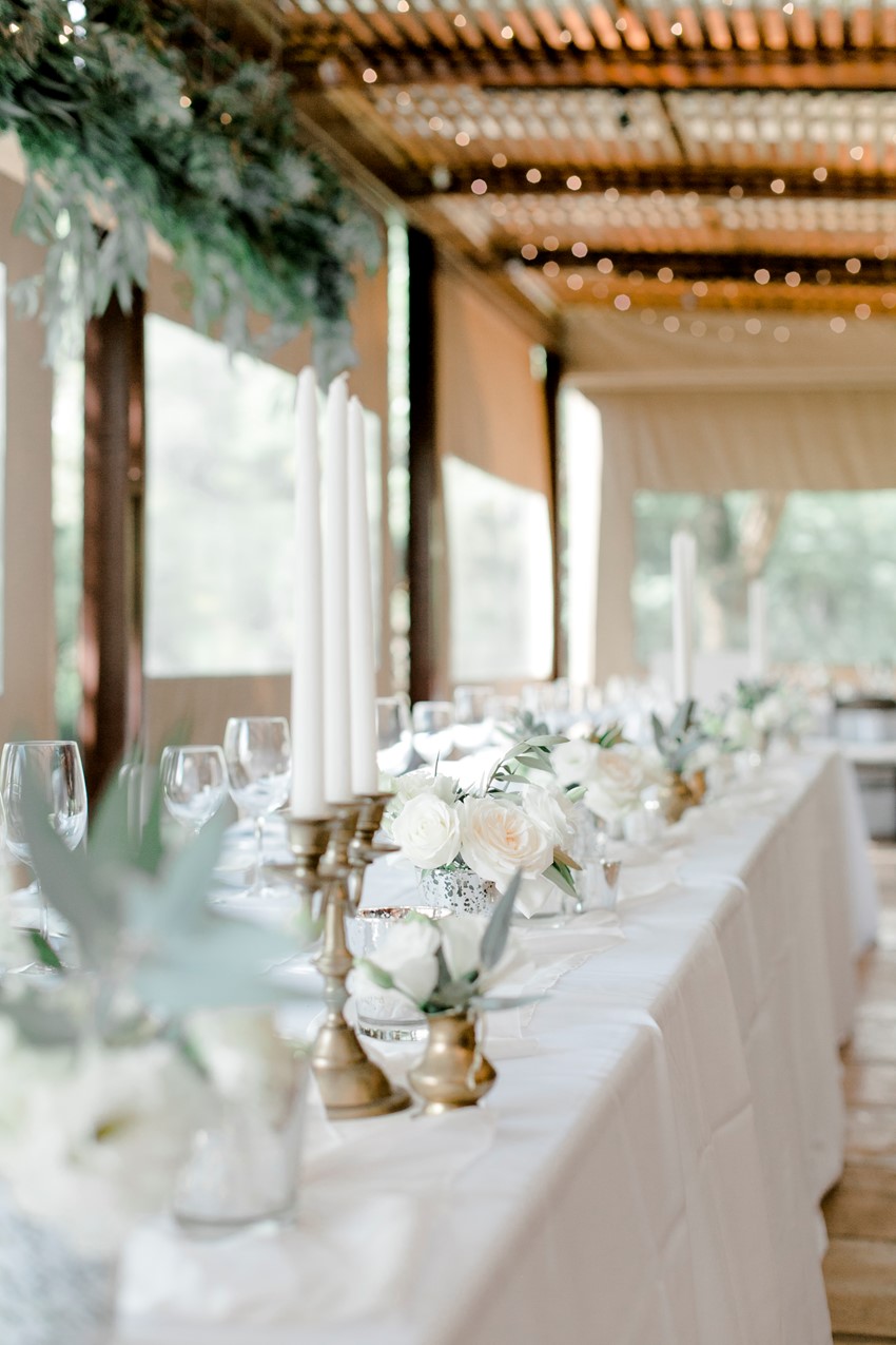 Romantic Modern-Vintage Wedding Tablescape