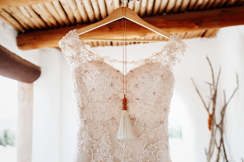 Wedding Dress Hanger // Photography ~ Elizabeth Wells Photography