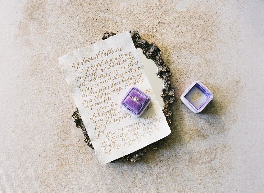 Love Letter & Vintage Ring Box // Photography ~ Love Note Photography