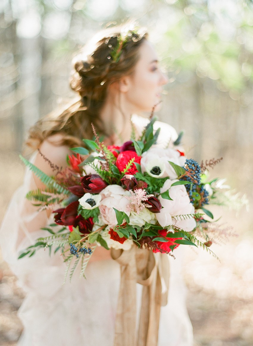 Winter Bridal Bouquet // Photography ~ Heather Roth Fine Art Photography 