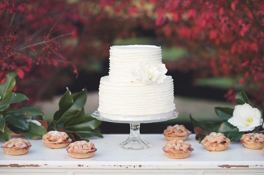 Wedding Cake & Pies for a Fall Wedding