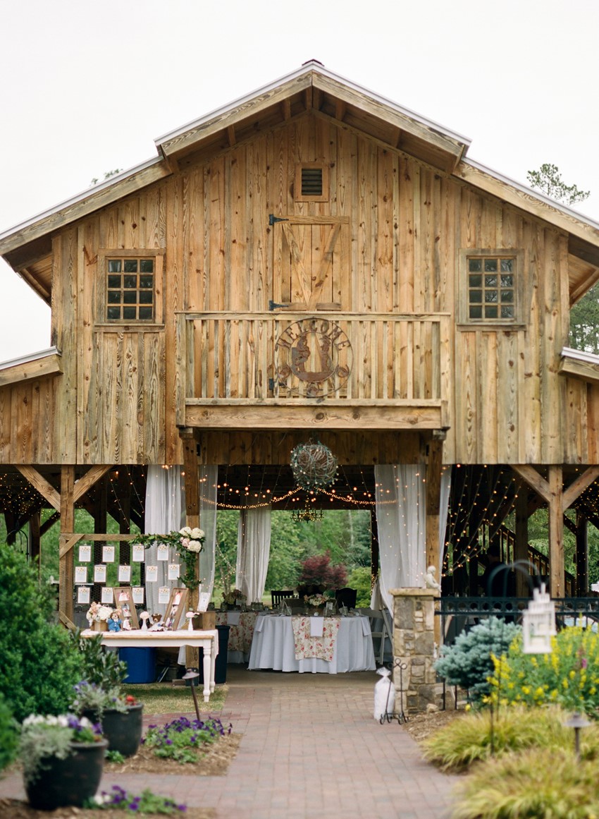 Vintage Barn Wedding Reception
