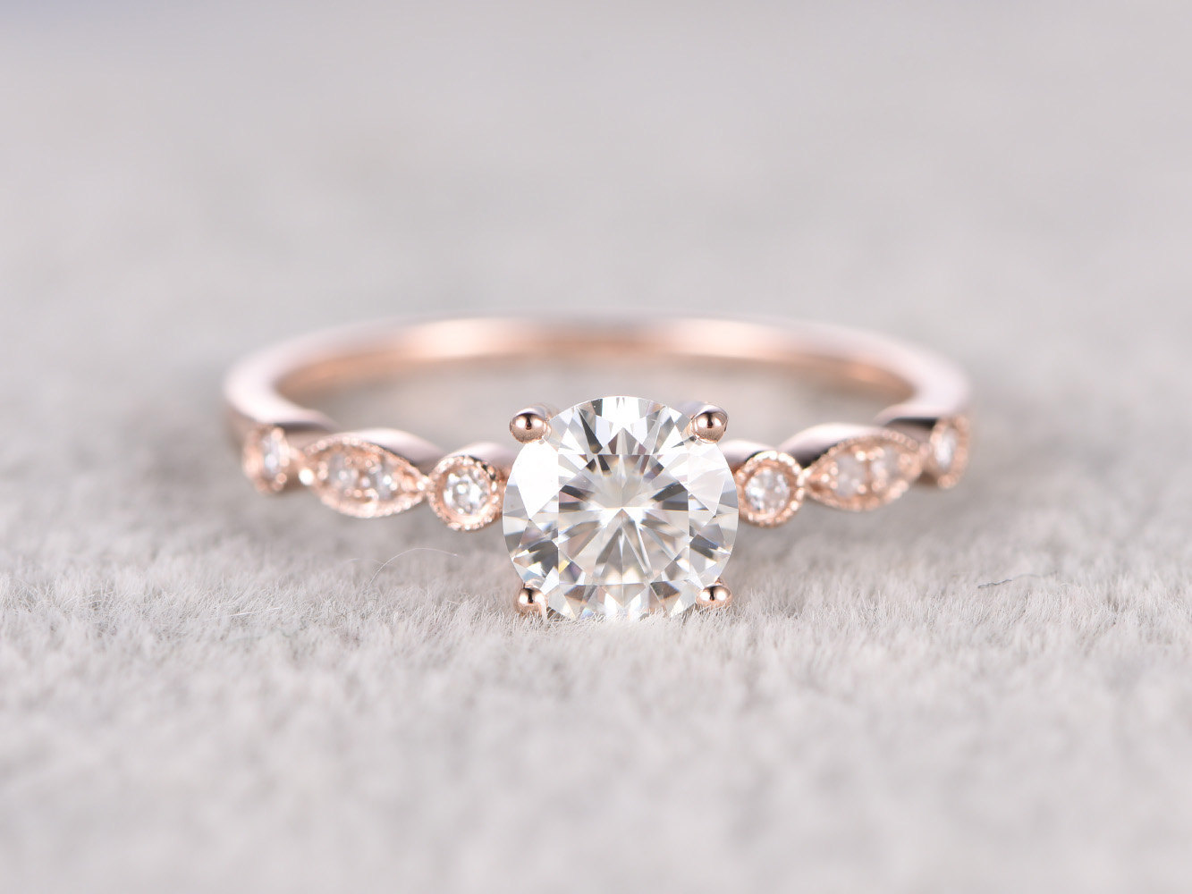 Budget Friendly Mossanite Engagement Ring