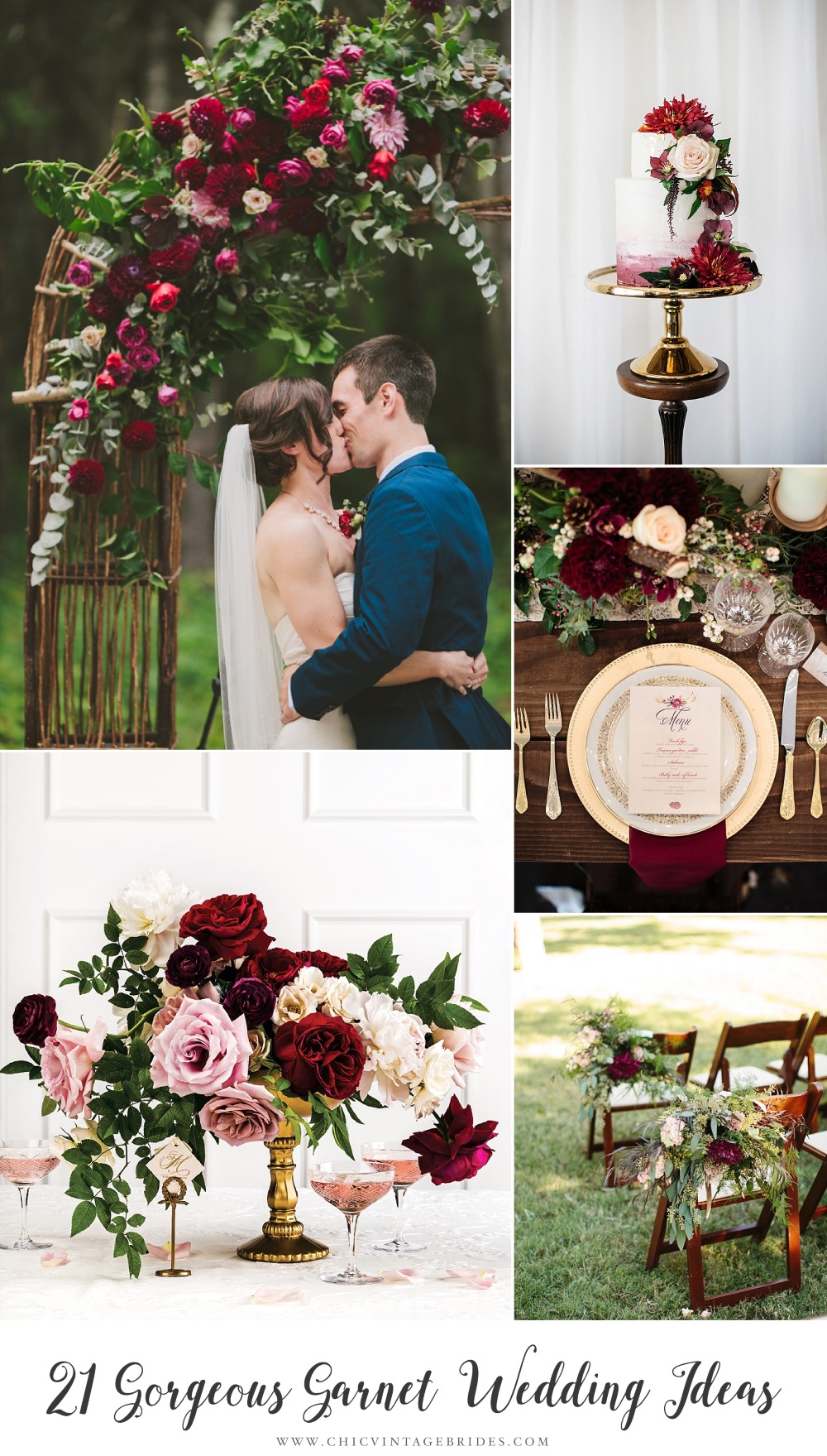 21 Gorgeous Garnet Wedding Ideas