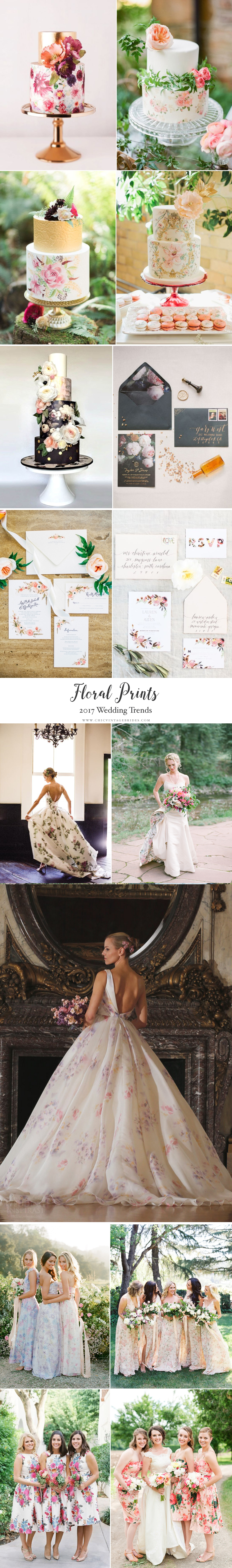 Top Wedding Trends 2017 - Floral Prints