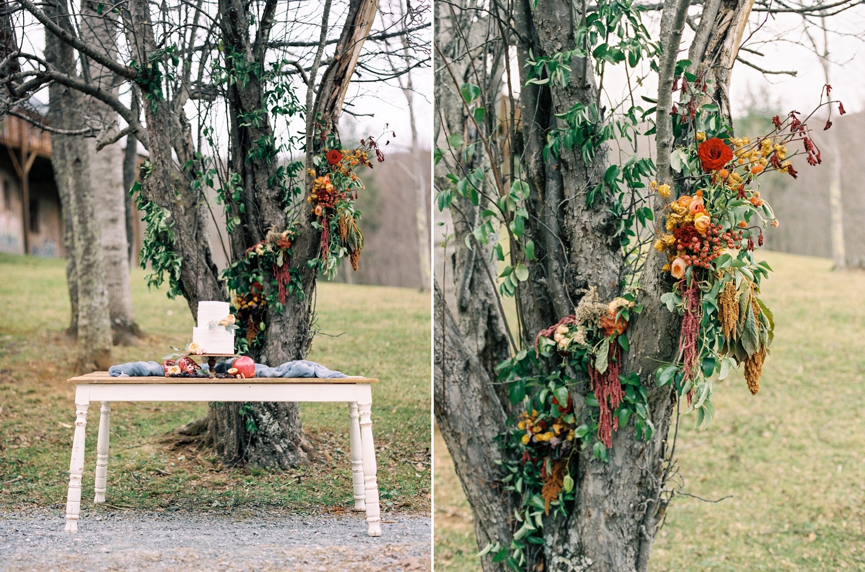 Rustic Romantic Winter Wedding Cake Ideas