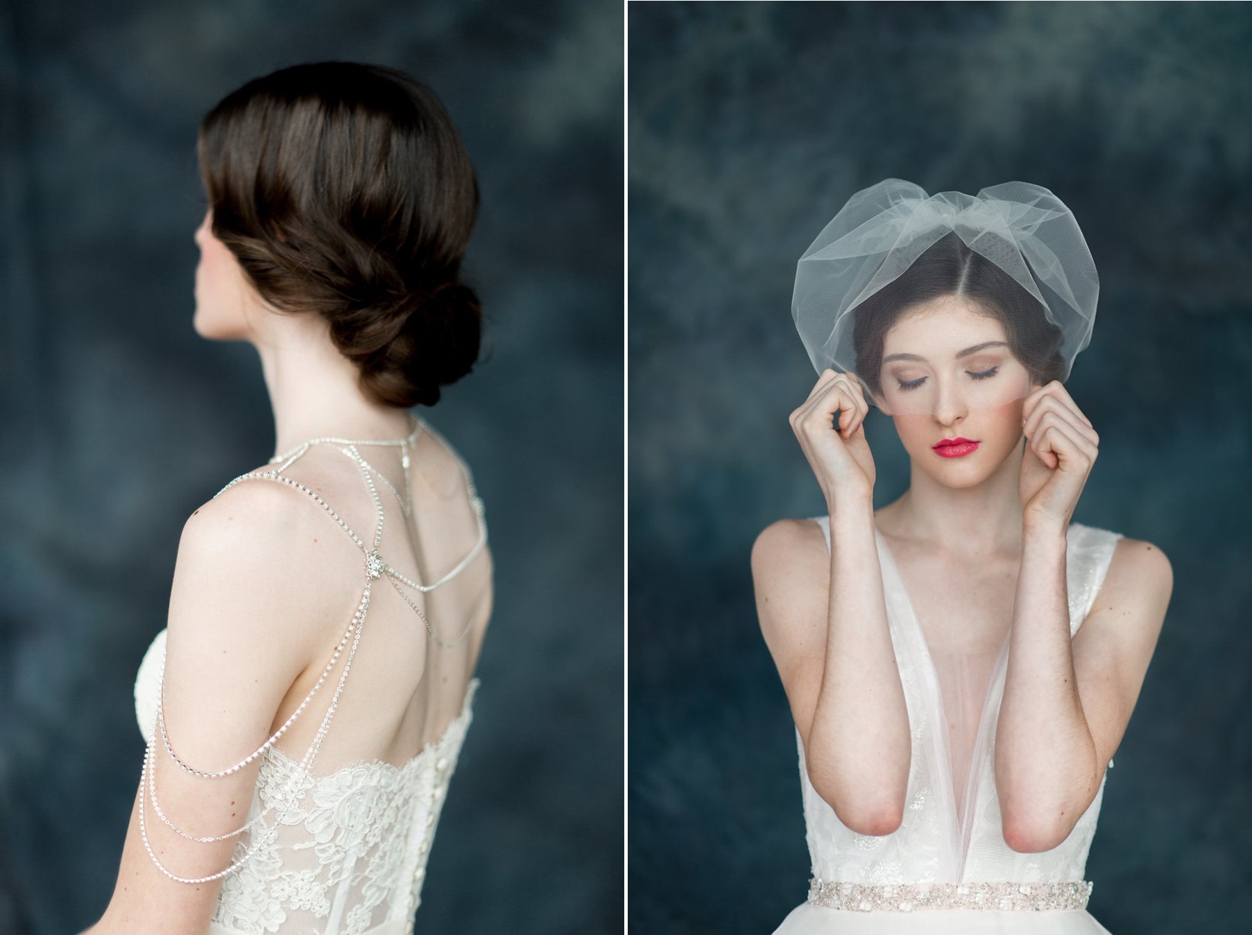 Jasmin & Lucy Blusher Bridal Veil & Shoulder Jewelry