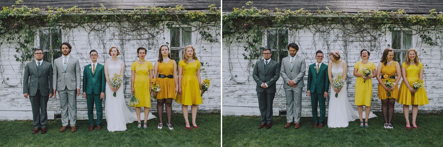 Green & Yellow Vintage Summer Wedding