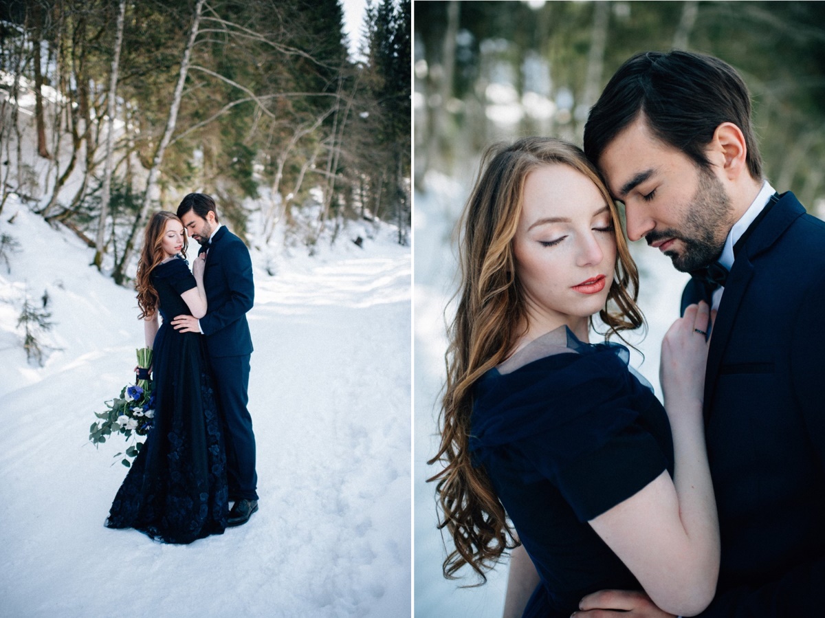 Navy Blue Winter Wedding Inspiration